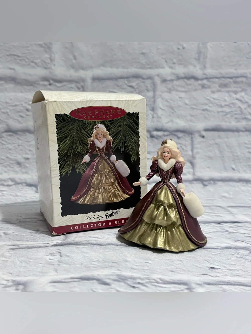 Vintage 1996 Hallmark “Holiday Barbie” collectors series ornament